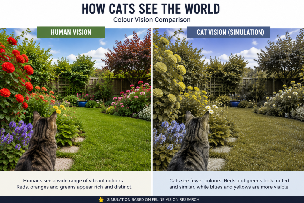 Cat Vision different colours